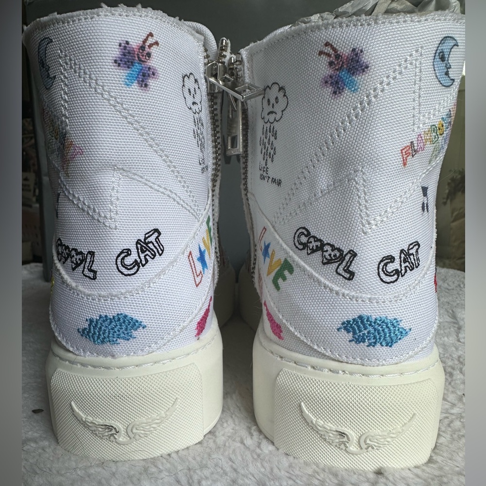 Zadig & Voltare  High Flash Chunky High-Top Sneakers - Picture 5 of 6